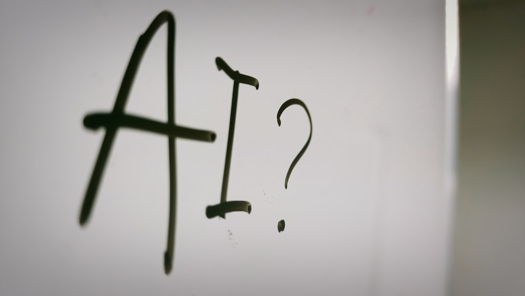 The word AI written on whiteboard.